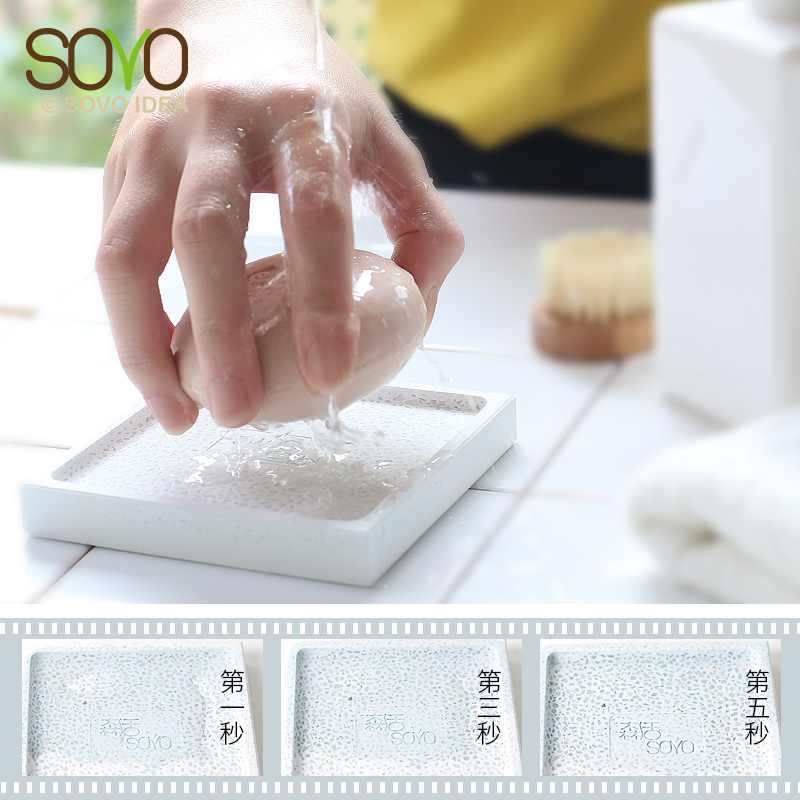 Diatomite Cobblestone Soap Holder