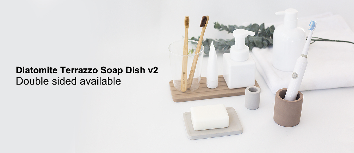 Diatomite Terrazzo Soap Dish v2